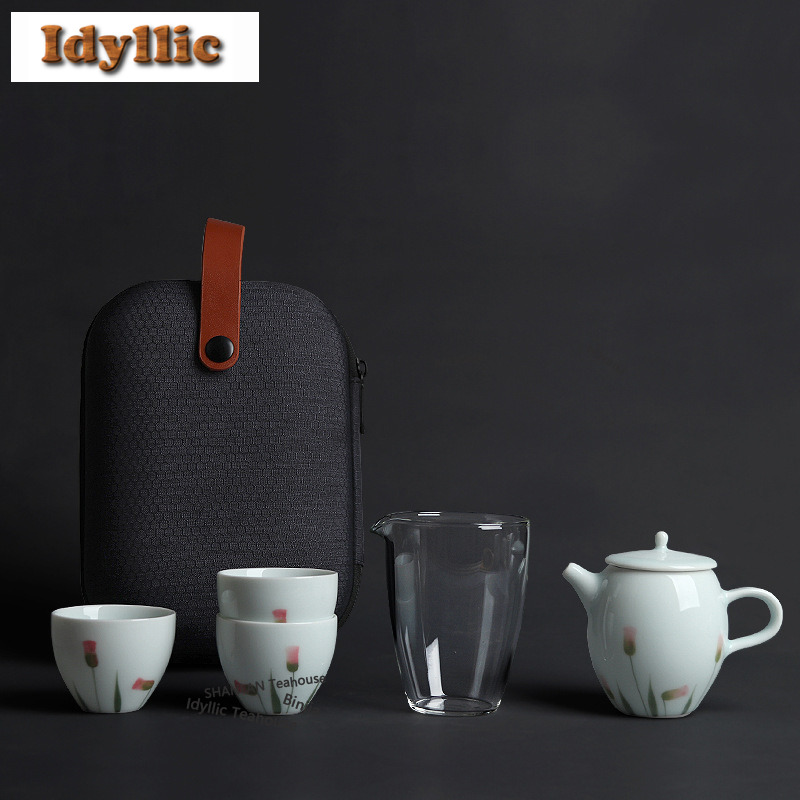 Celadon Ceramic Cup - El Boyaması Gölge Mavisi Seladon Seyahat