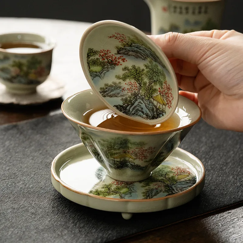 Jingdezhen-Bambu Kapaklı Seram - Celadon Ceramic Cup incelemesi ve fiyatı