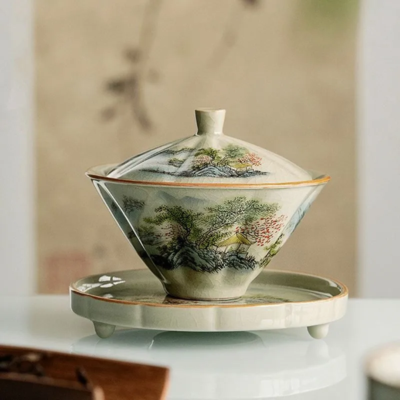 Jingdezhen-Bambu Kapaklı Seram - Celadon Ceramic Cup incelemesi ve fiyatı