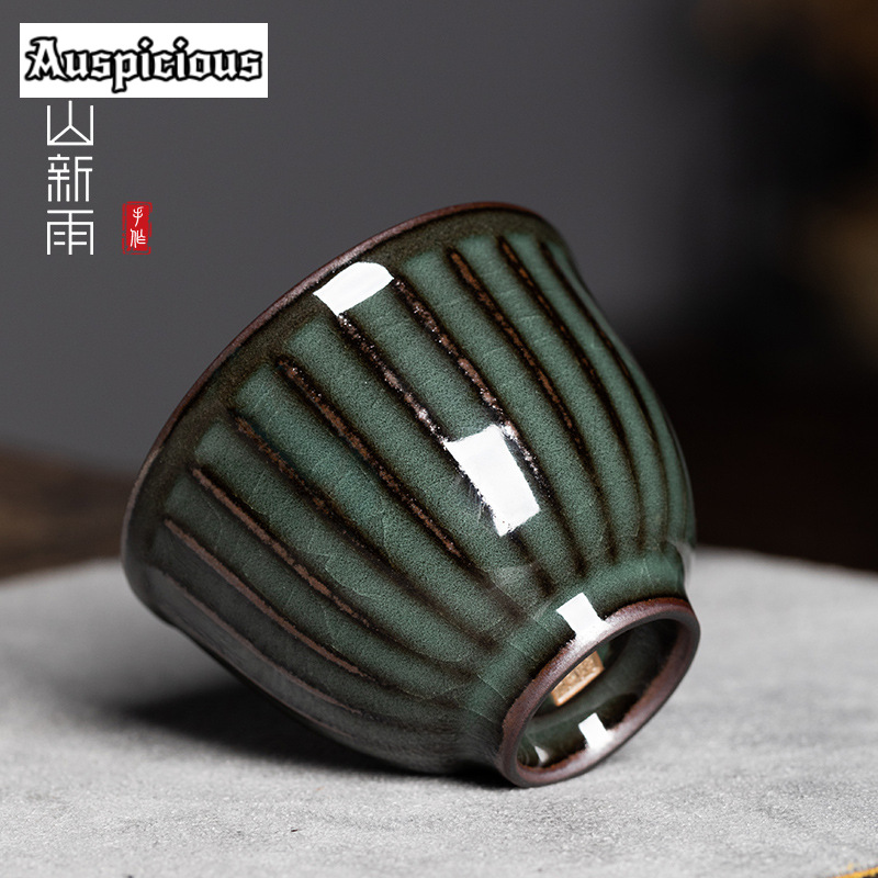 85ml el yapımı Ge fırın demir  - Celadon Ceramic Cup incelemesi ve fiyatı