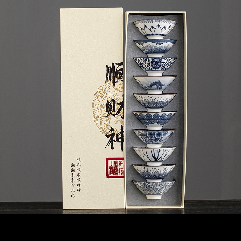 10'lu Paket Mavi ve Beyaz Pors - Celadon Ceramic Cup incelemesi ve fiyatı